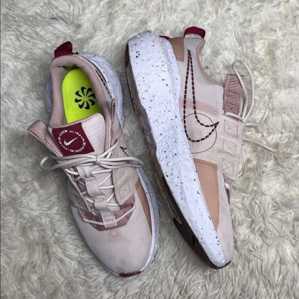 Nike Crater impact light soft pink Blush and White Athletic Shoes - Picture 3 of 7